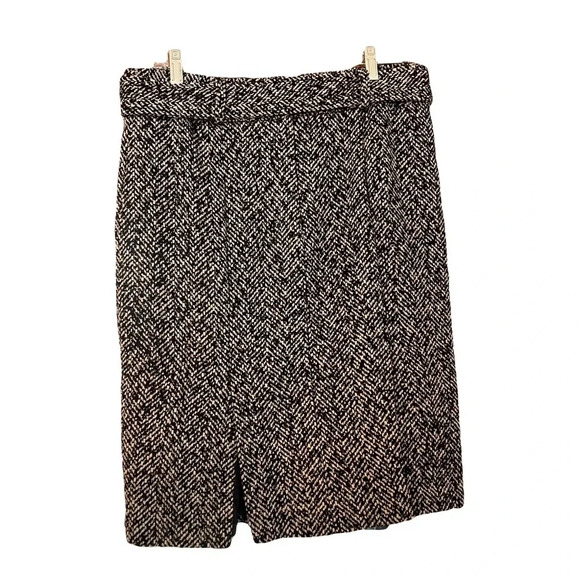 Cynthia Rowley black/white knee length skirt size 6 - Picture 2 of 8